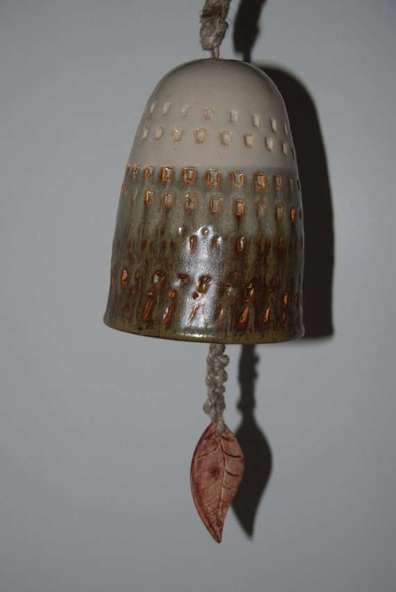 Ceramic bell. Pottery bell.
