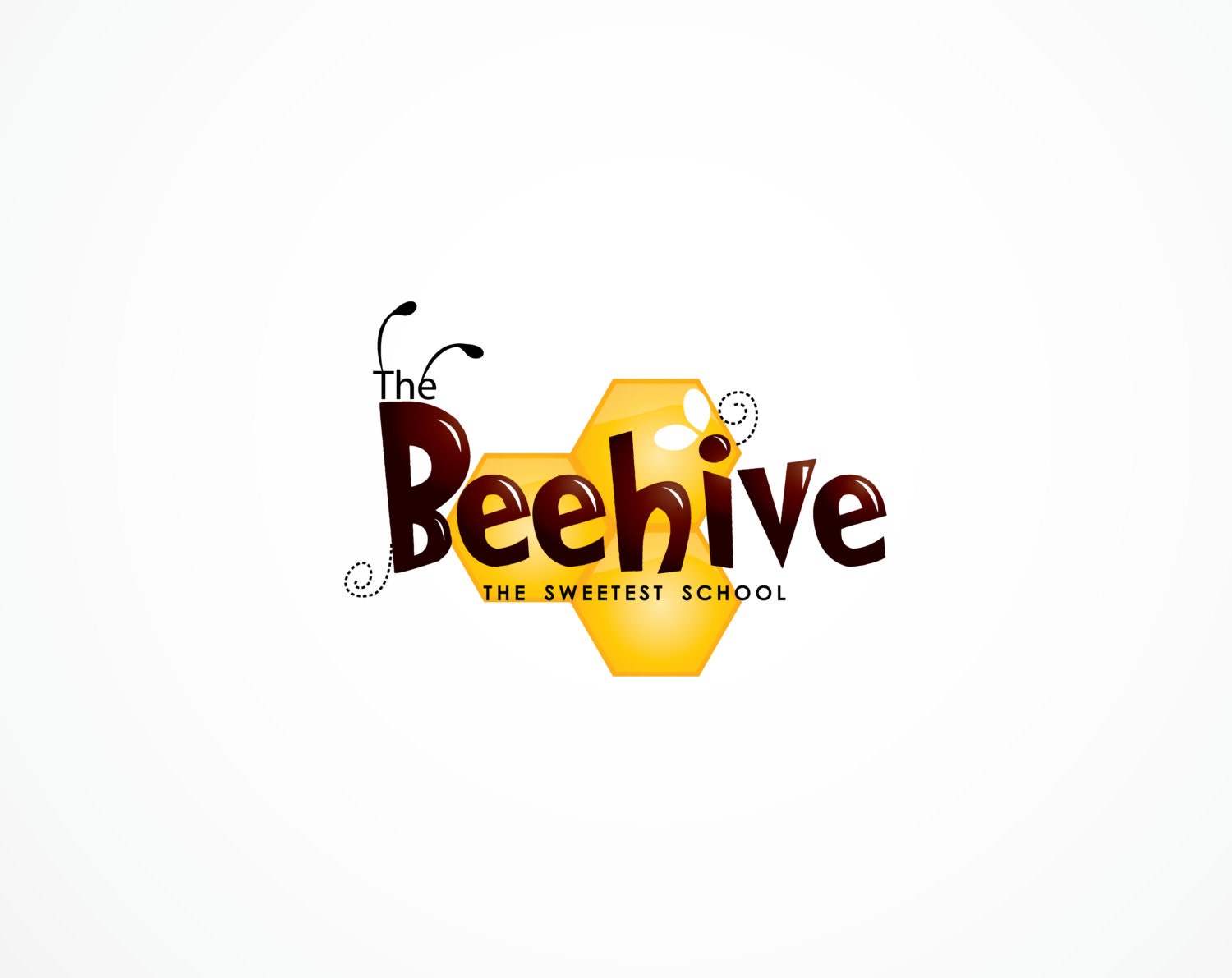 premade-beehive-logo-cute-custom-logo-design-with-bee-for