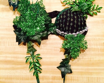 Poison Ivy Costume Festival Rave Bra