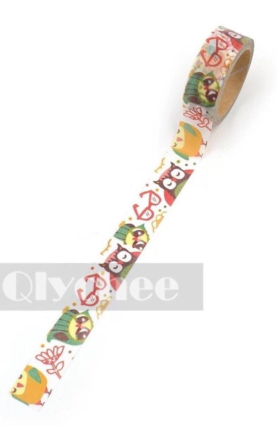 Reading Owl Washi Tape by DaisyGrayPretties on Etsy