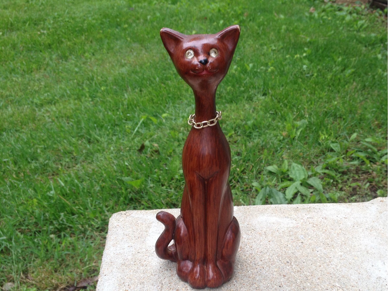 wooden toy cat