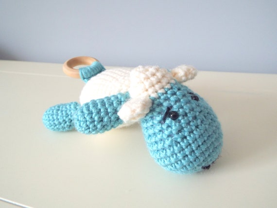 Crochet Lamb sheep teether amigurumi baby shower gifts baby