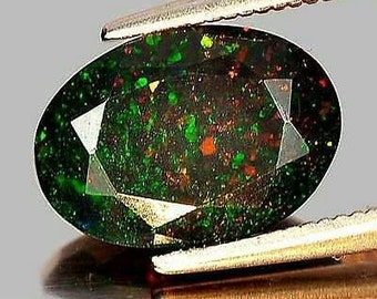 1.66ct Natural Harlequin Opal Etheopia Very Rare Flash IF AAAA+