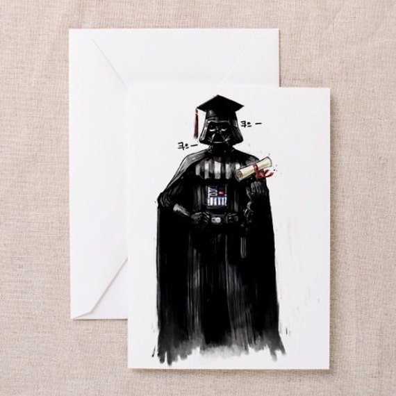 Star Wars Graduation Greeting Card &amp; Envelope by PaintingReaver