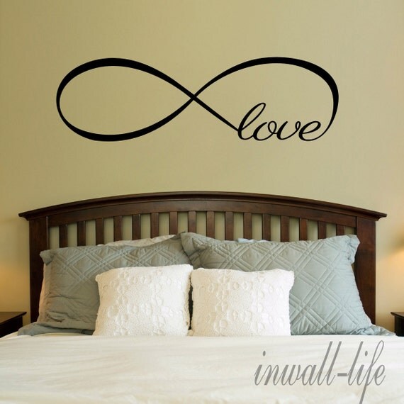 Amore infinito simbolo camera da letto parete decal di inwalllife