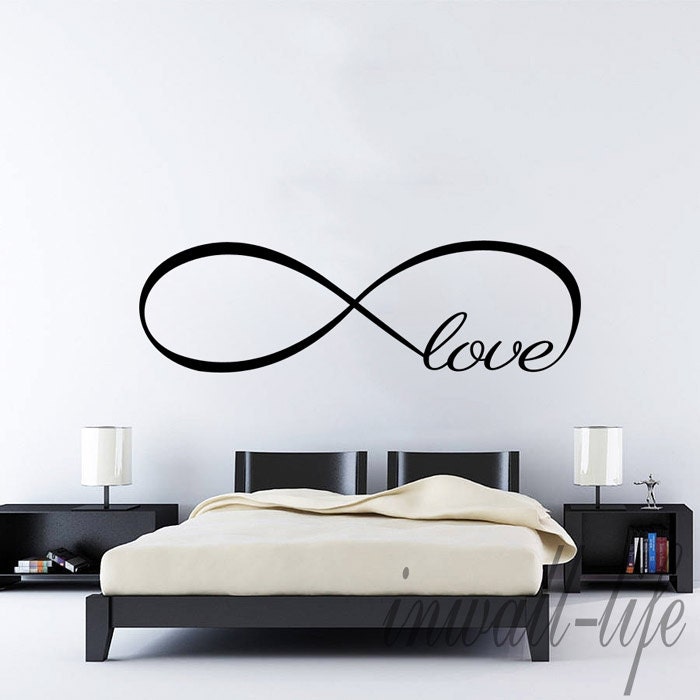 Love Infinity Symbol Bedroom Wall Decal Home Decor by ...