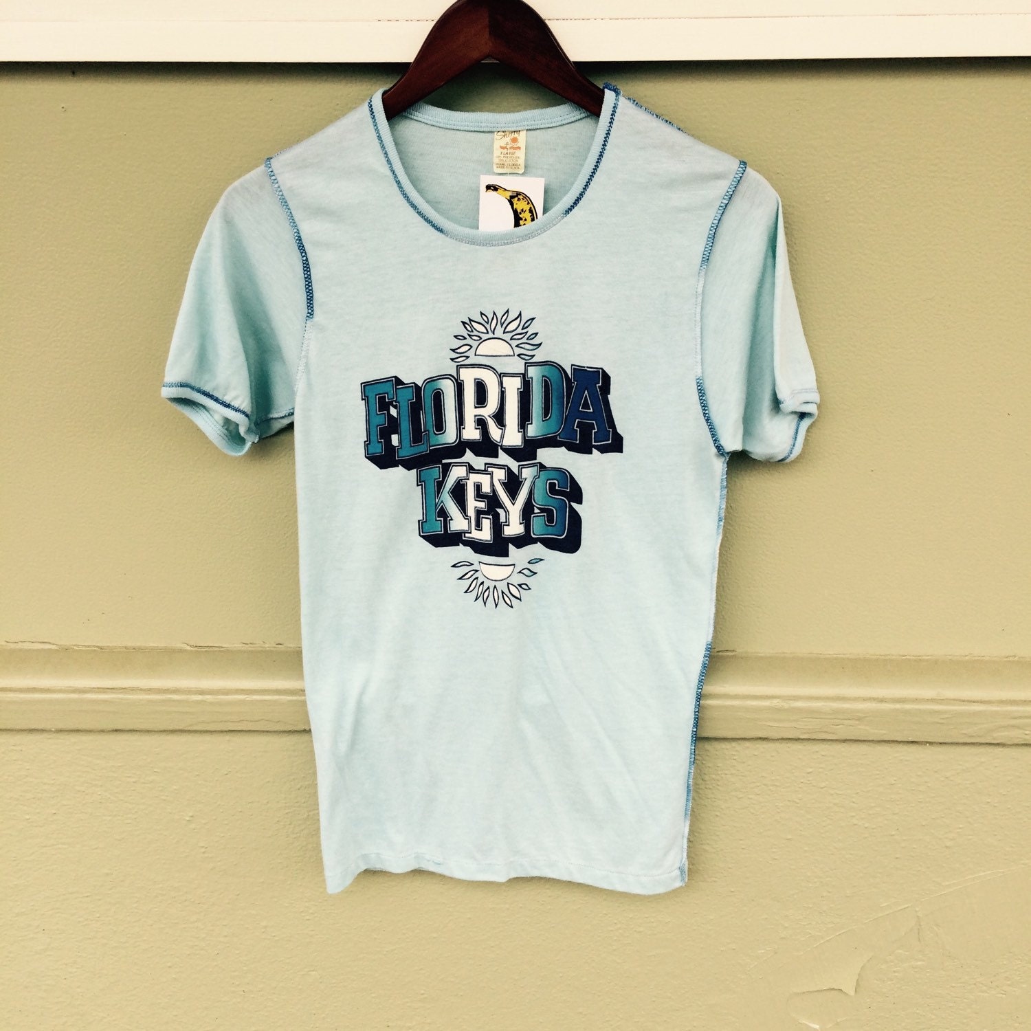 Vintage 70s Florida Keys T Shirt Medium by VBananaClothing on Etsy