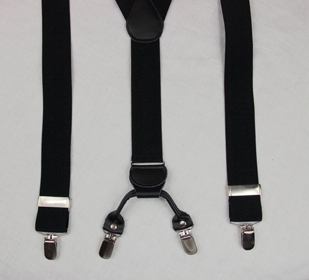 Men black Suspenders.3.5cm/1.38'' width8 colors