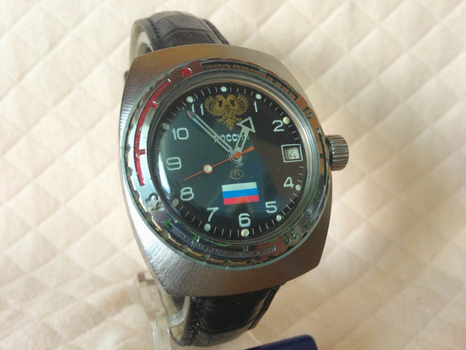 Wostok Vostok Amphibian Russia 2416B wrist watch Automatic USSR RARE