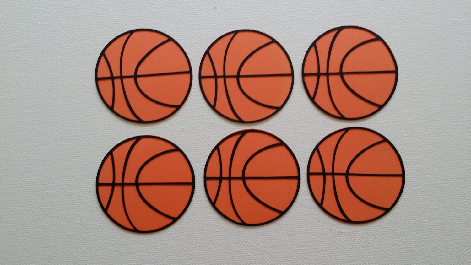 Basketball Die Cut set of 6
