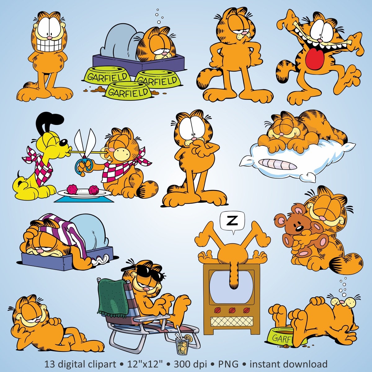 clipart of garfield the cat - photo #41