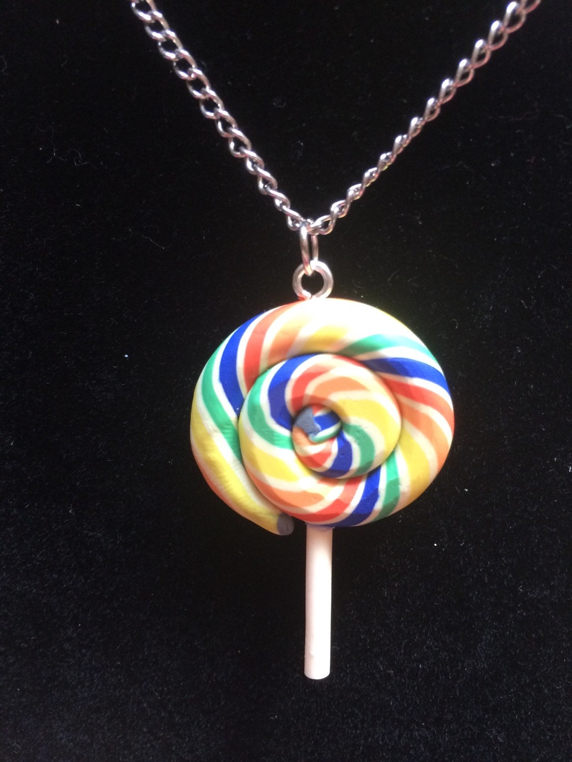 Lollipop Necklace by CraftyMermaidCove on Etsy