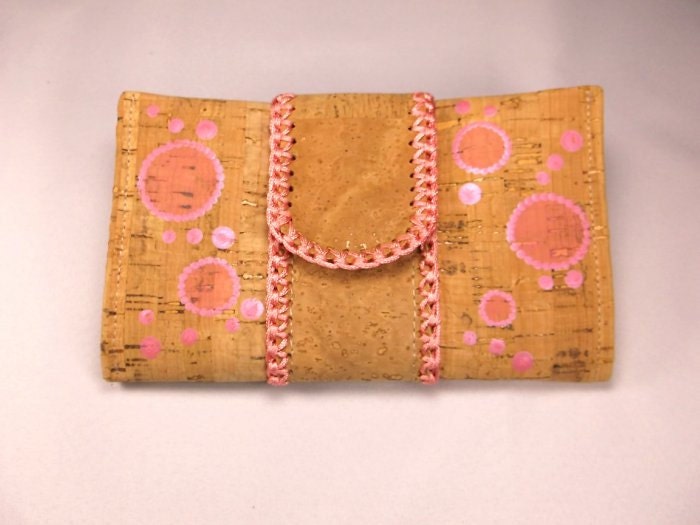 Cork Women's Wallet cork wallet wallet handmade by CorkCraftsClay