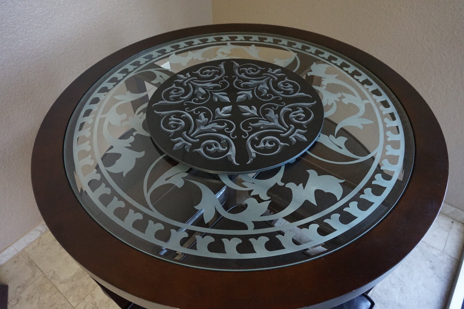 Custom Turn Table Lazy Susan Kitchen Decor 18