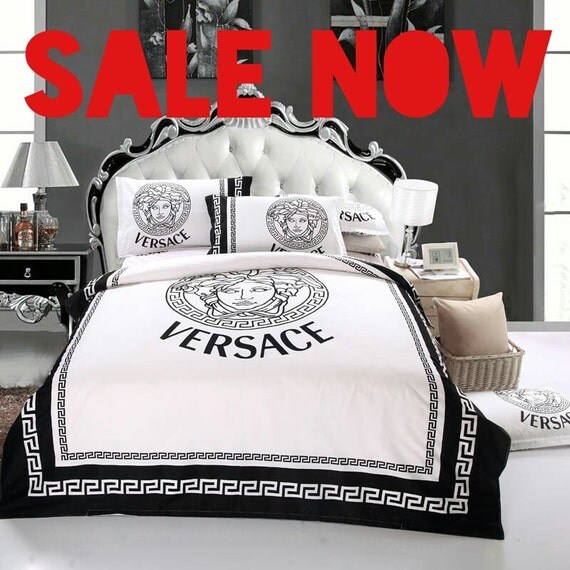 Luxuriously soft Versace Greek Key bedspread cotton by ...