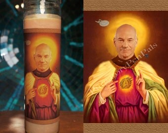 Jean Luc Picard Prayer Candle / The Next Generation / Star Trek Candle