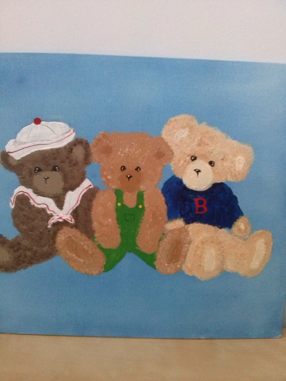 teddy bear painting art