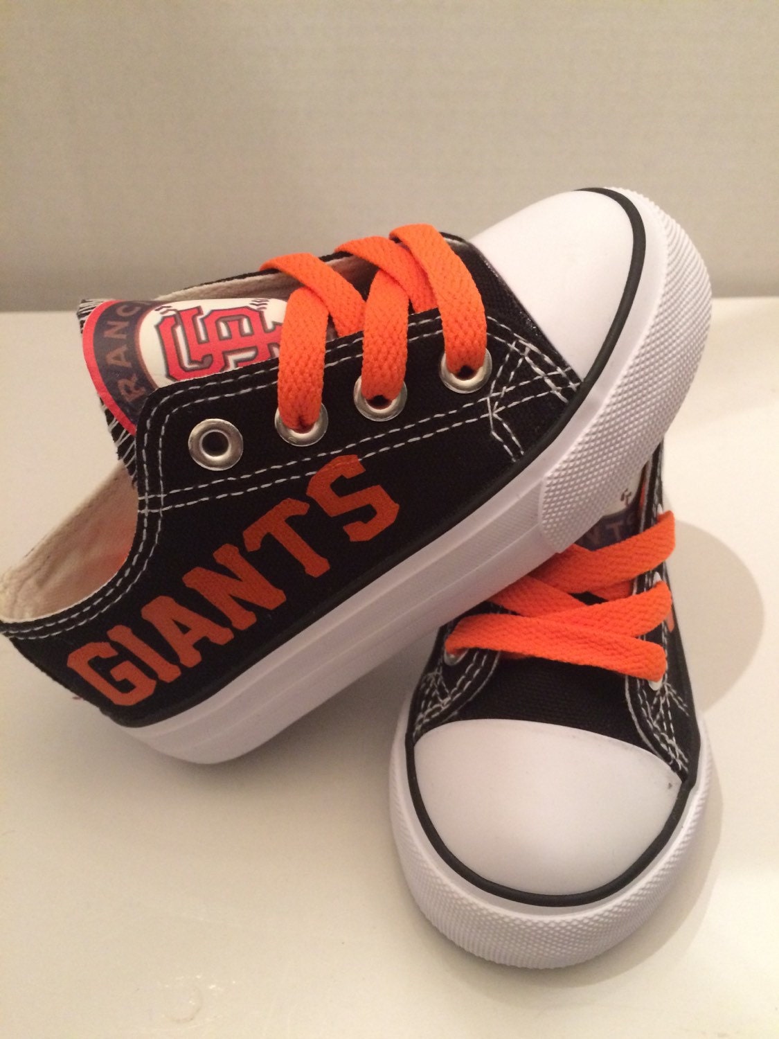 San francisco giants toddlers shoes by sportzshoeking on Etsy