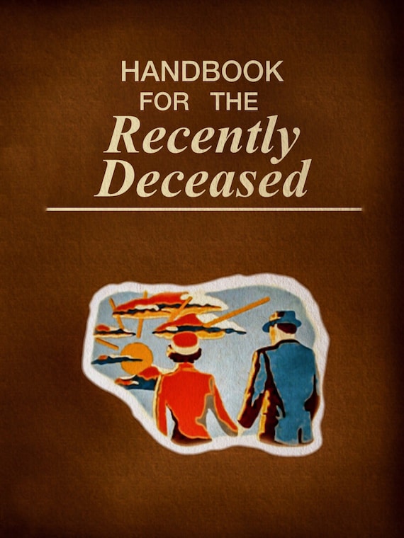 Handbook for the Recently Deceased Laminated by PlanTheDay on Etsy