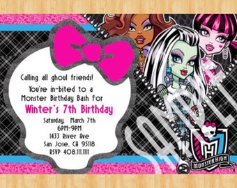 Serviettes Monster High Etsy