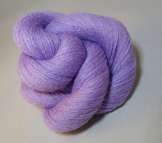 Wool Yarn, Lace Weight Yarn, Knitting Yarn, Crochet Yarn, Purple Yarn