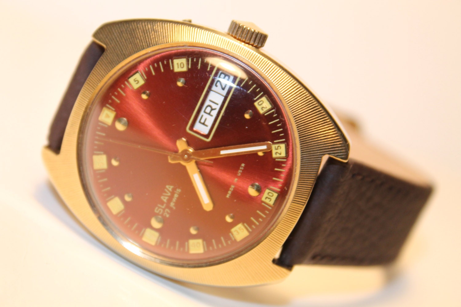 Wrist Watch SLAVA AUTOMATIC 27 jewels movement double