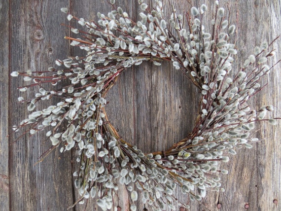 Pussy Willow Wreath By SeedandSew On Etsy