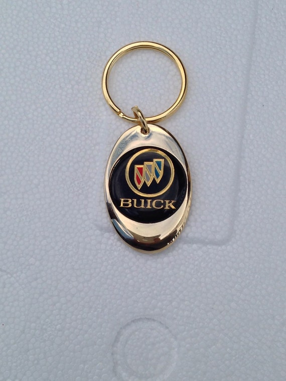 Buick Keychain Solid Brass Gold Plated Key Chain Personalized