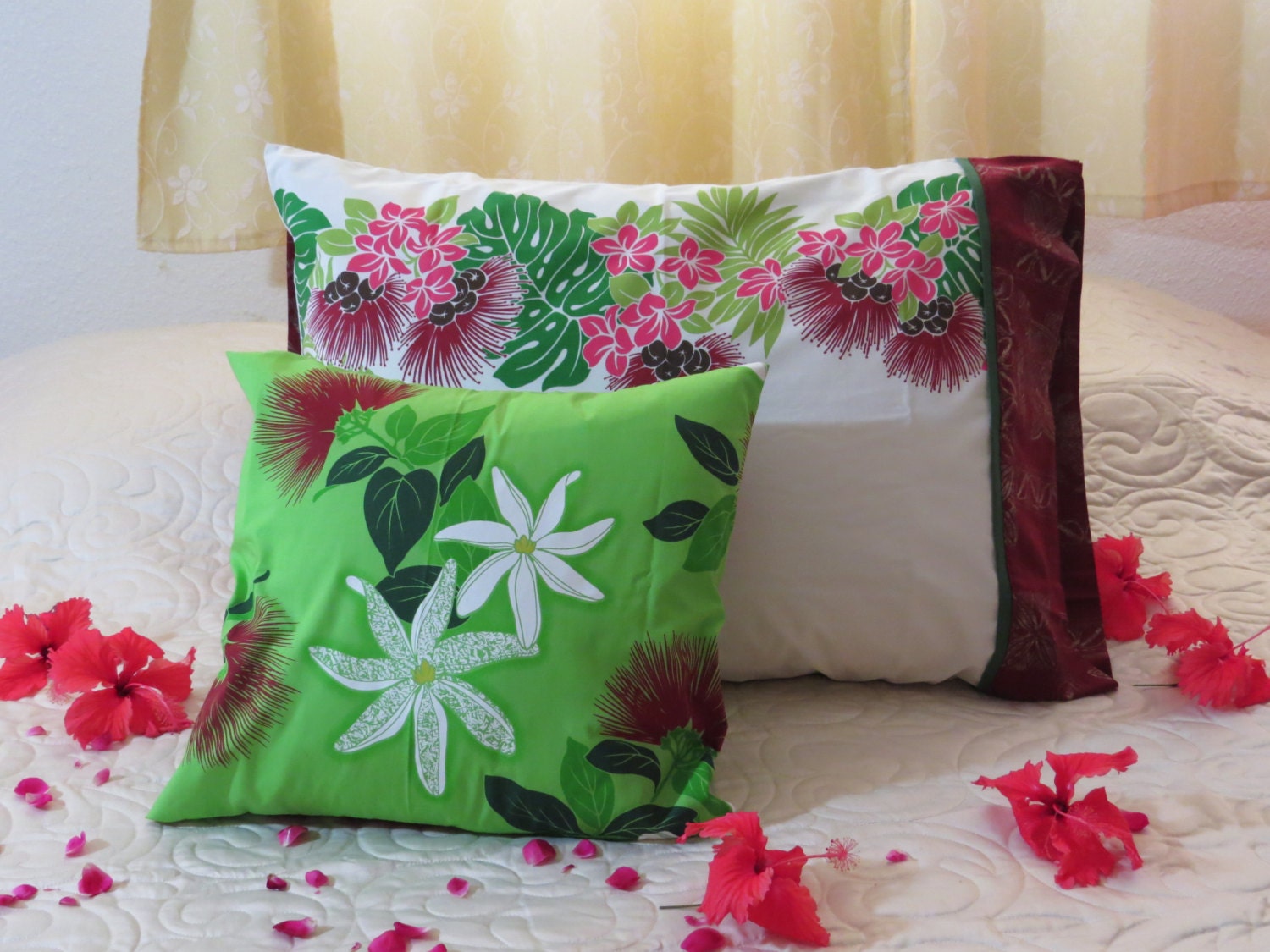 Island Stylish Pillowcase Set by RealPassionHawaii on Etsy