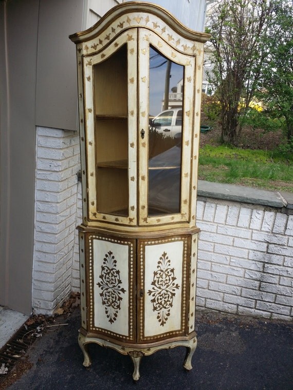  Curved Convex Glass Doors with 2 Tier Upper Shelves and 1 tier lower