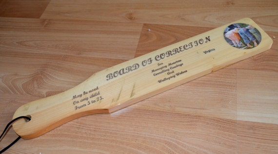 Board of Correction Wooden Paddle