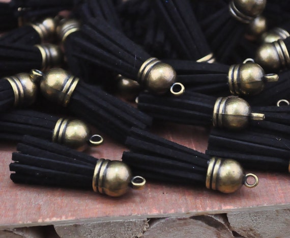 Tassel20pcs Black Tassel Fiber Tassel Fringe Tassel With tassel20pcs black tassel fiber tassel fringe tassel with