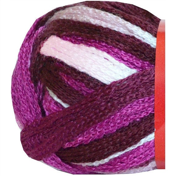Allora Ruffle Scarf Yarn 325 Feza Yarns Pink by CreativeFiberArts