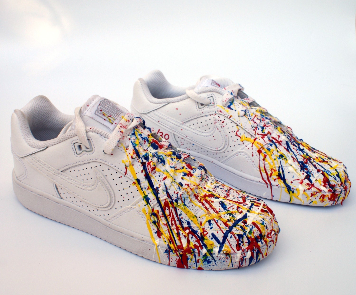 Sneakers Nike Son of force shoes low white splatter painting