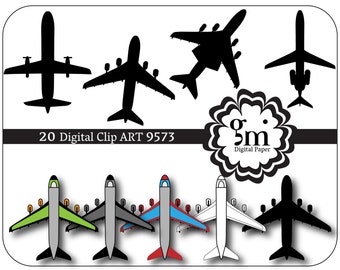 Airplane, Airplane Clip Art, Airplane Clipart, Airplane Digital Paper, Airplane Digital, Instant Download, Black Airplane, Airplane Decor