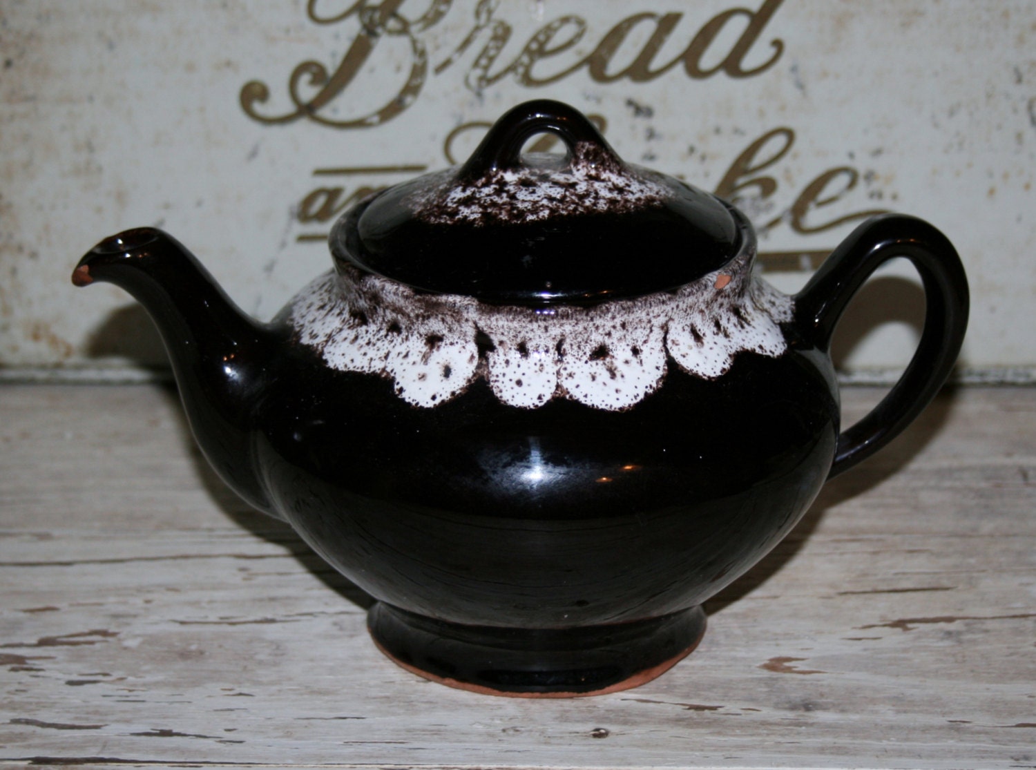 Vintage Royal Canadian Art Pottery Tea Pot Teapot Haute Juice