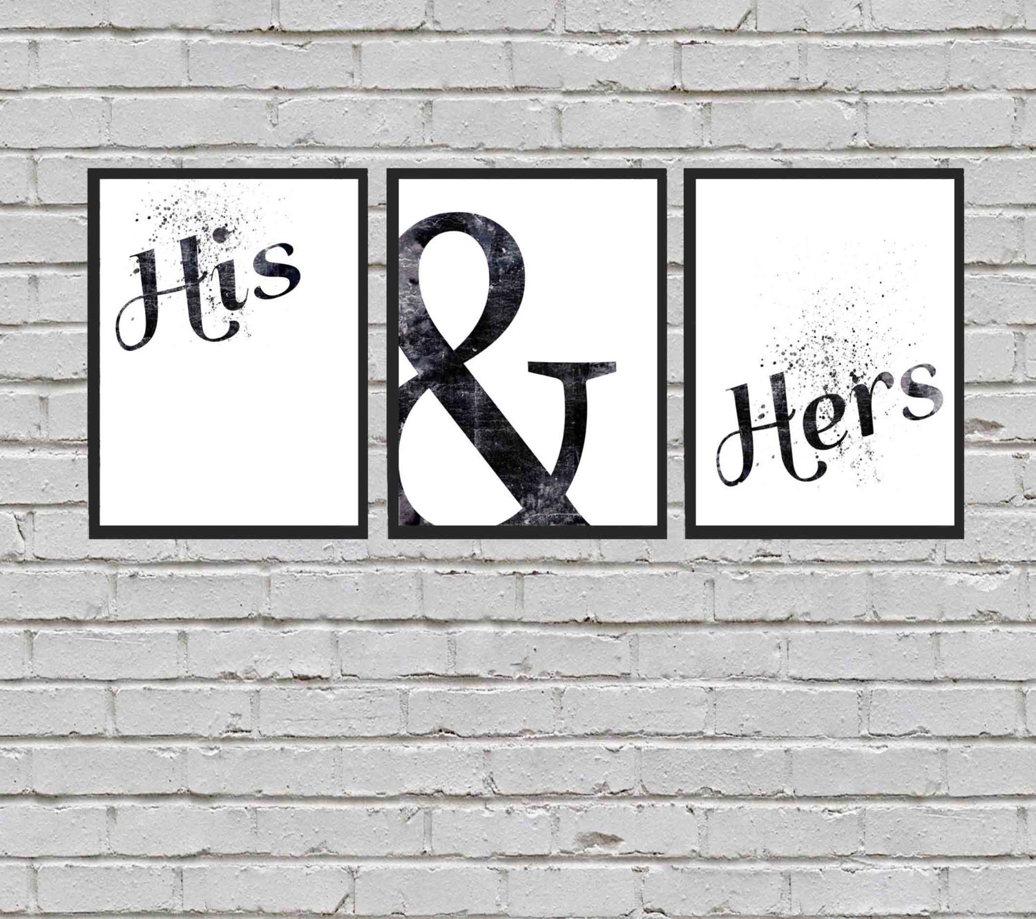 Modern His and Her Wall Art Home & Living Wall Decor