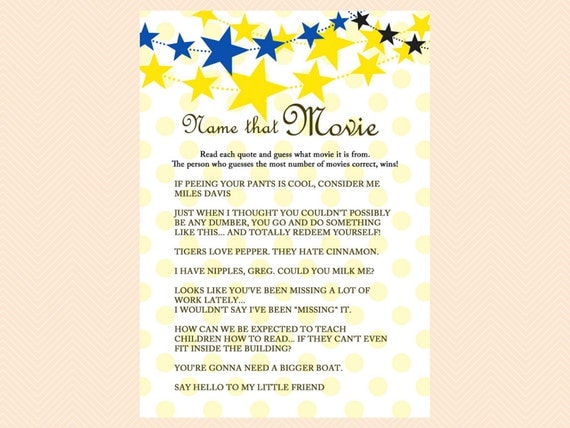 lullaby shower baby game Stars, Shower Lullaby Shower Printables, Baby Neutral, Games Baby