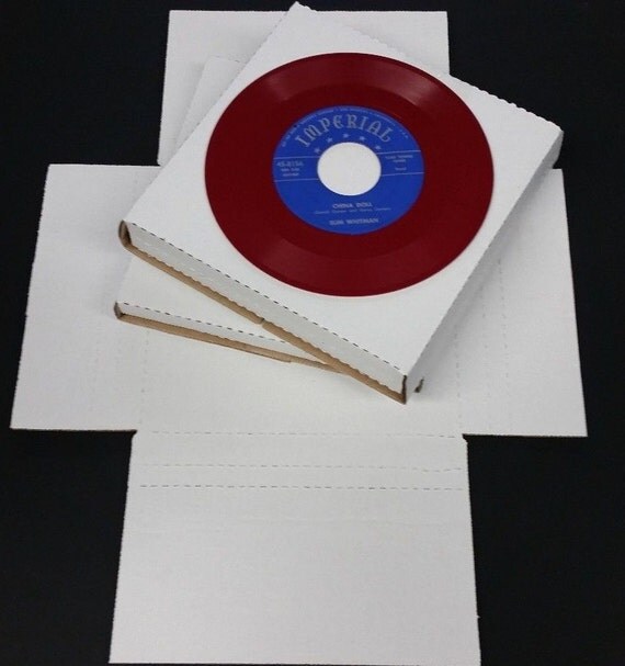 25 Mailers 7 45rpm dj vinyl records white by SleevieWonder