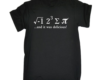 Maths Pie Tshirt I Ate Sum Pi and It Was Delicious Unisex Loose Fit T-Shirt Mathematics Pie Food Top Science Tasty Tee Hungry Eat Gift Math