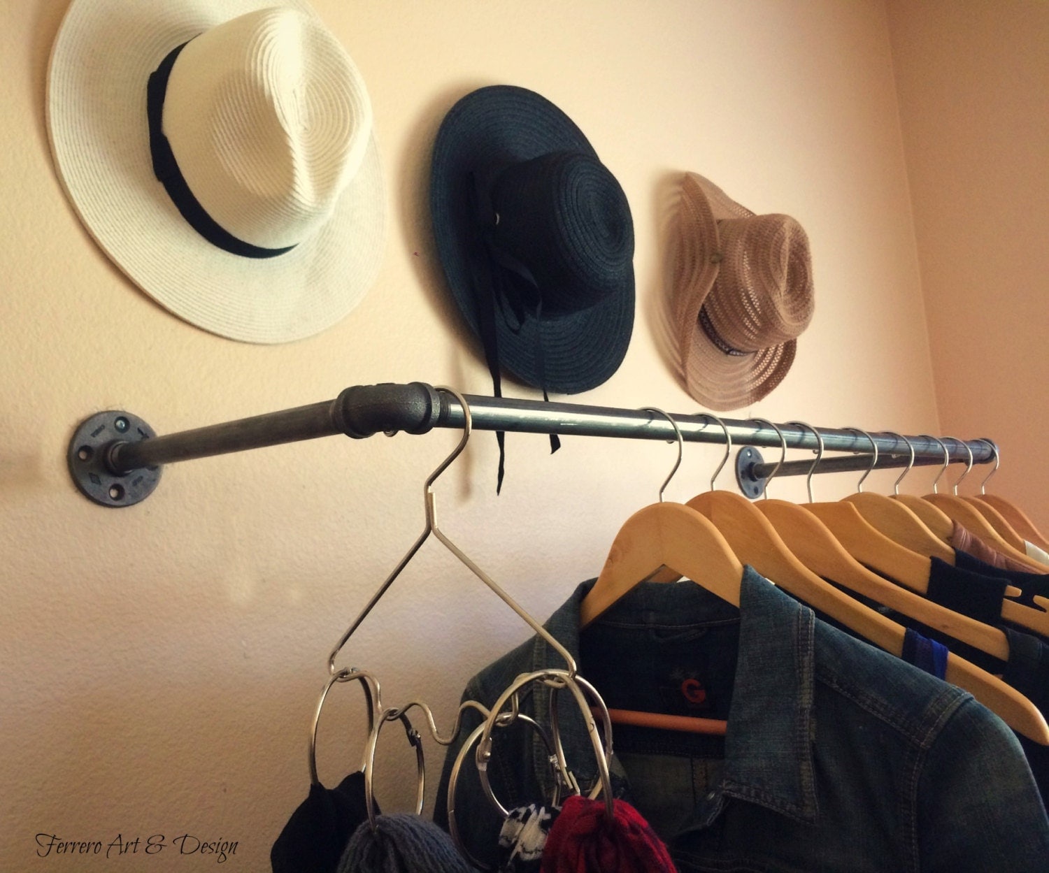 19 Clothing Rack Pipe Clothing Rack Garment by FerreroArtDesign