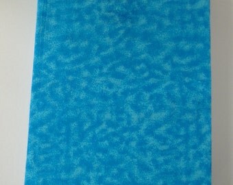 Fabric Covered Textbook, Blue Covered Textbook, Decorative Book, Flannel Covered Book, Repurposed Textbook, Green Living Gift, Book Decor