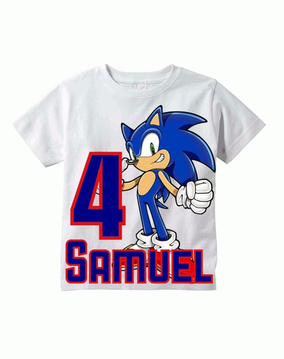 SUMMER SALE Sonic the Hedgehog Birthday Shirt by SnapFishDay