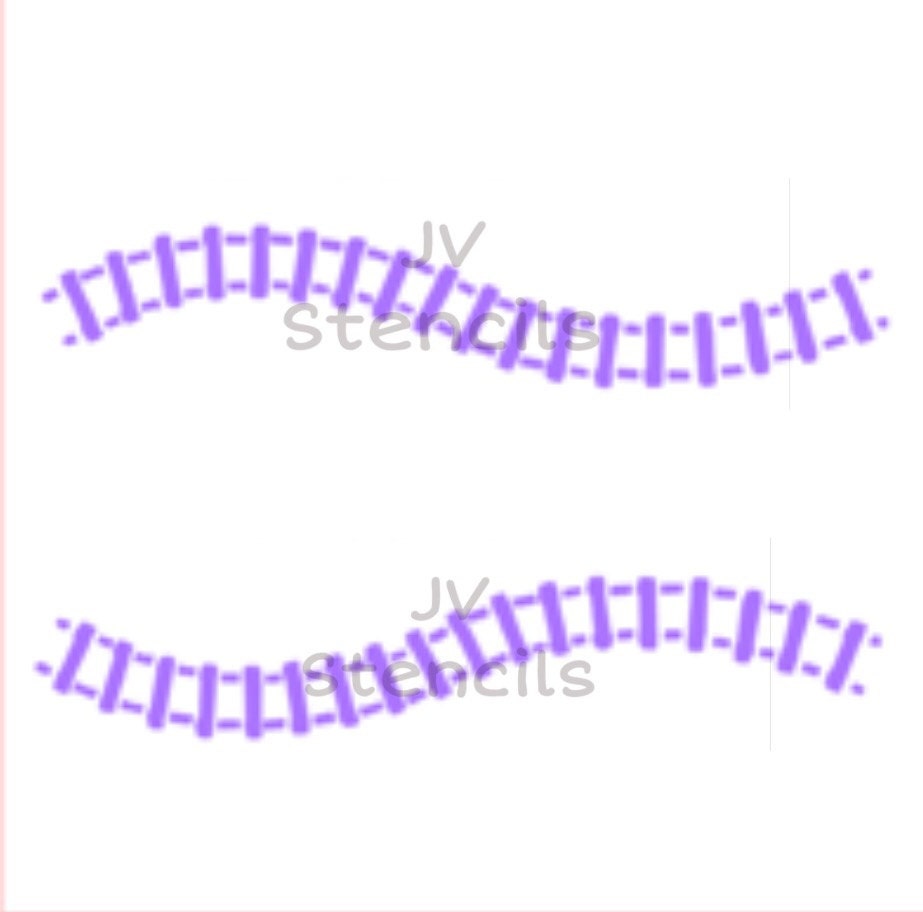 Train Tracks Stencil