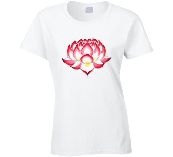 Lotus Bloom T Shirt by EcoZenZone on Etsy