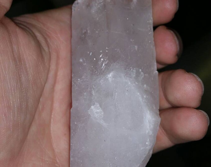 Natural Quartz Crystal Point- 4 inches long- Natural Wand-From Brazil Home Decor \ Reiki \ Healing Stones \ Crystal Quartz \ Quartz Point