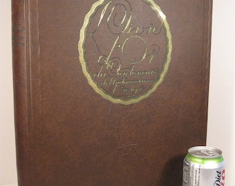 RARE UNIQUE Livre d’Or (Golden Book) 100 Years Belgian Independence 1930 Rare Illustrated Europe History Royalty Illustrated HUGE Hardback