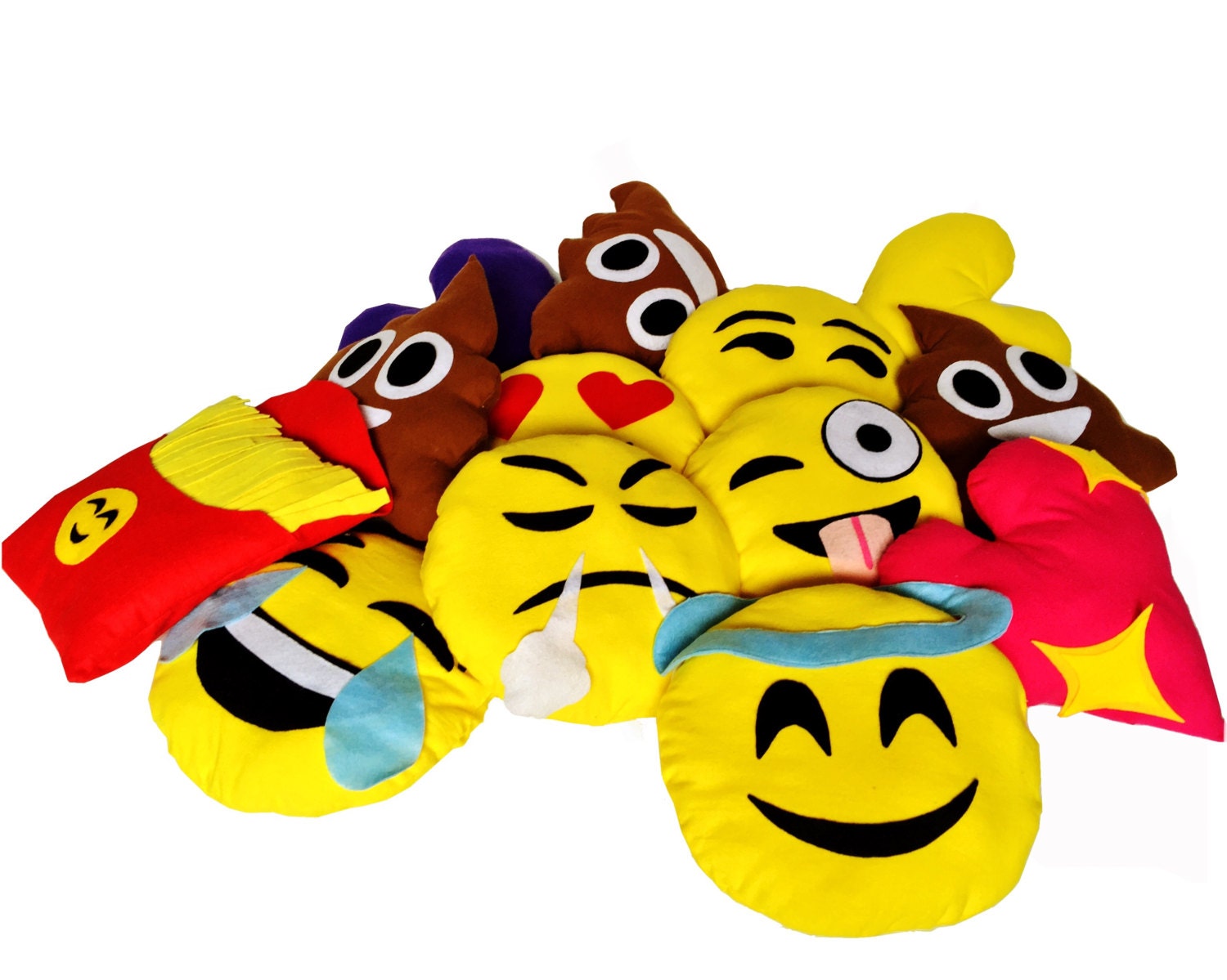 Emoji Handmade Pillows by MojiLand on Etsy