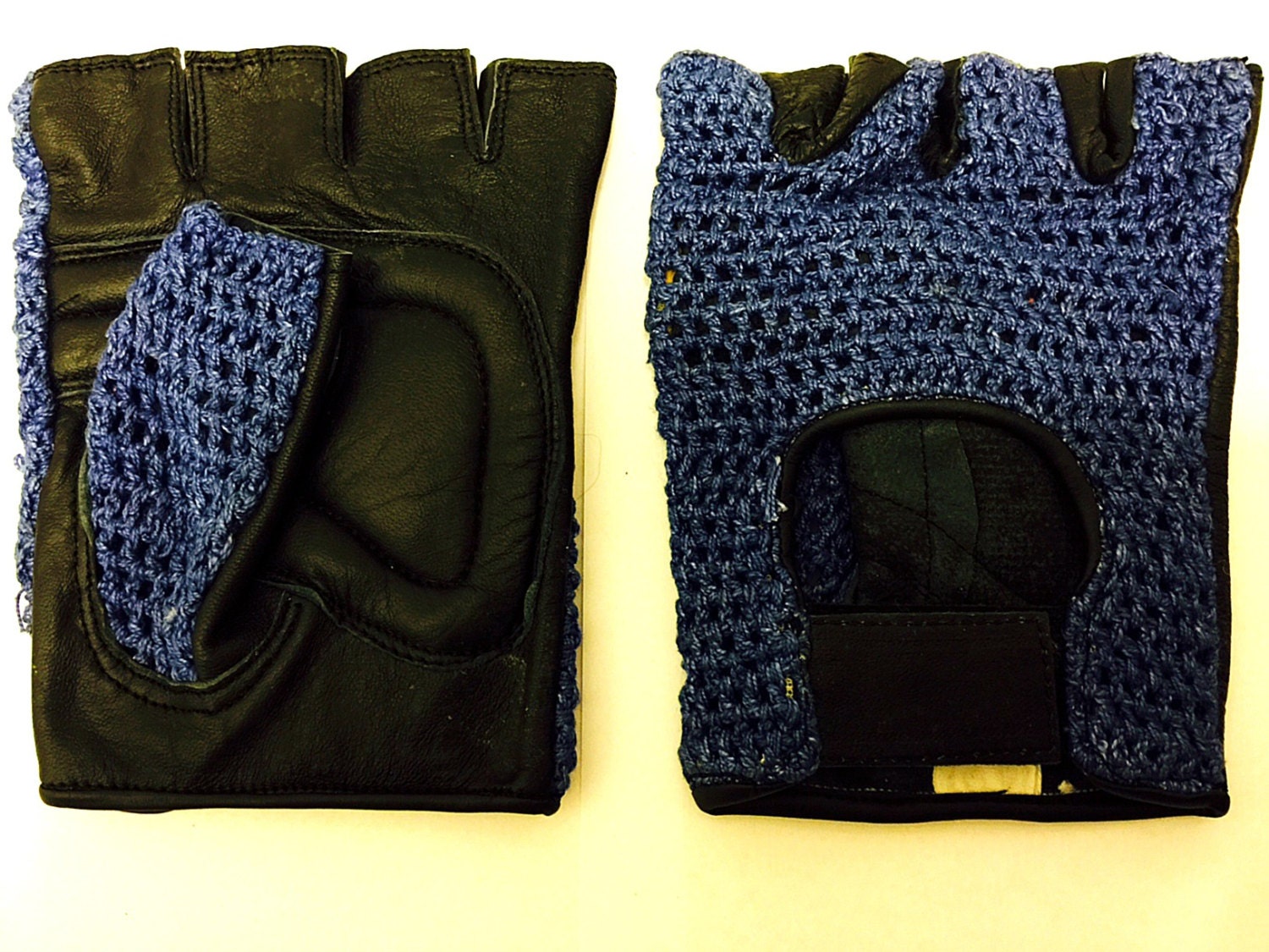 Genuine leather crochet bicycle gloves – Haute Juice