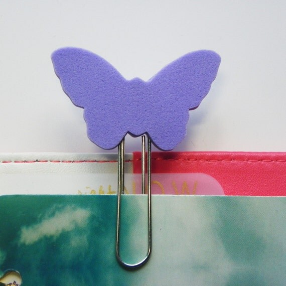 Items similar to Foam Butterfly Paper Clip Planner Accessory on Etsy
